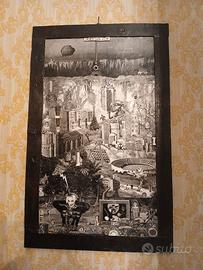 Quadro collage di Sordi Alberto