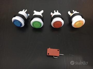 100 Pulsanti Arcade American Button 28mm con Micro