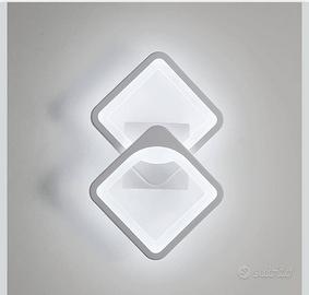 set di 2 applique da 24W 6500k luce bianca