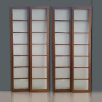 4 ante in vetro satinato cm. 66 x 288 h. ciascuna