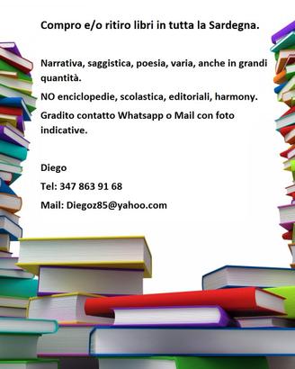 Compr0 e/o ritiro libri Cagliari e Sardegna
