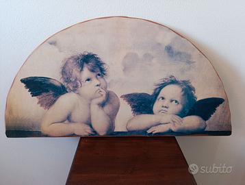 STAMPA SU LEGNO ANGELI DI RAFFAELLO SANZIO