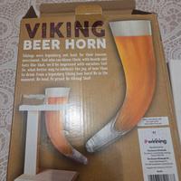 Bicchiere birra corno vichingo