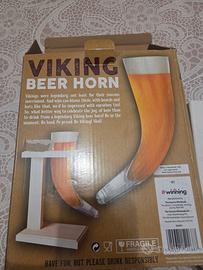 Bicchiere birra corno vichingo