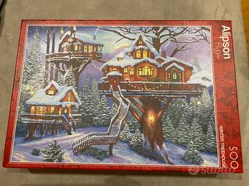 Puzzle Alipson: Winter Treehouse  500 pezzi