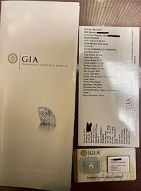 Diamante Naturale certificato e blisterato GIA 0,7