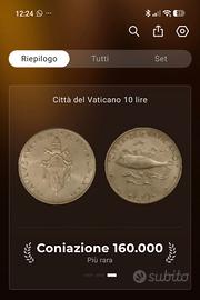 500 LIRE ARGENTO moneta RARA VATICANO
