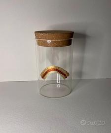 Barattolo di vetro decorato