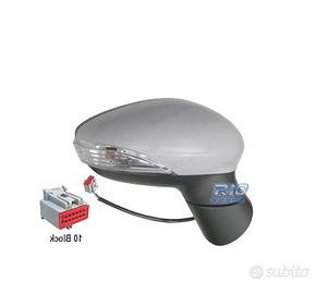 SPECCHIO COMPLETO DESTRO FORD FIESTA 12-17 ELETTRI