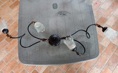 Lampadario ferro battuto Veneta Lampadari 