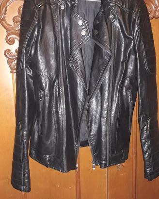 Giubbotto in ecopelle Nero TG 48 M (1)