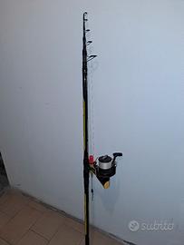 canna trabucco x power sturgeon con mulinello