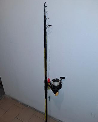 canna trabucco x power sturgeon con mulinello
