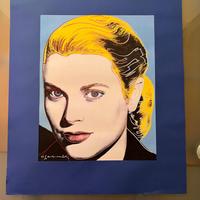 Andy Wharrol - Grace Kelly (1984) serigrafia firma