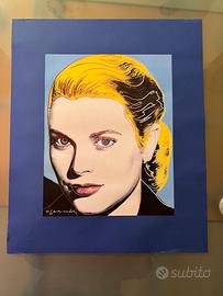 Andy Wharrol - Grace Kelly (1984) serigrafia firma