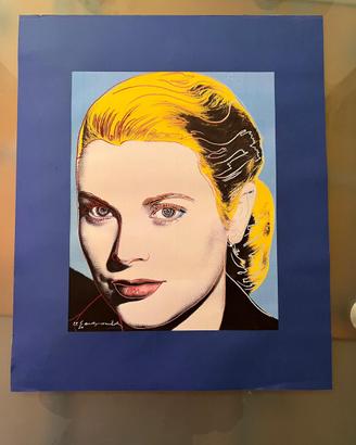 Andy Wharrol - Grace Kelly (1984) serigrafia firma