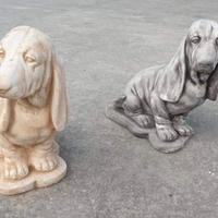 Statua cane bassotto animale cagnolino cemento