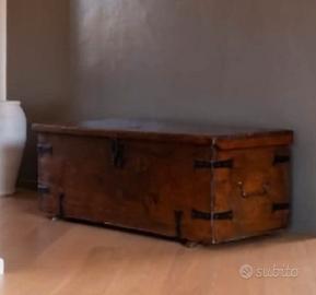 Cassapanca forziere con maniglie
