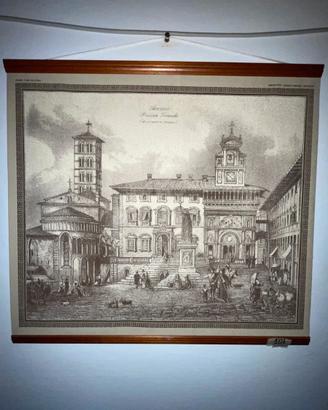 Stampa  copia Arezzo Piazza Grande
