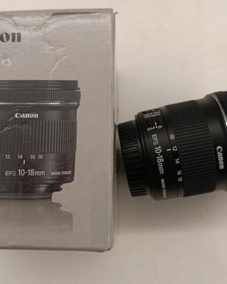 Canon EF-S 10-18mm f/4.5-5.6 IS STM - Con scatola