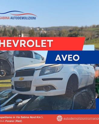chevrolet aveo ricambi usati vettura rottamata