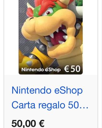 Nintendo eshop ricarica