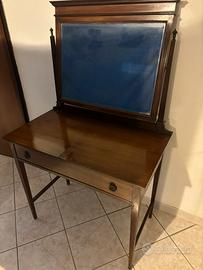 Mobile toletta trucco 1900 mogano specchio impero