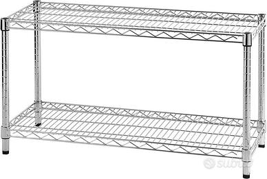 Scaffale regolabile a due ripiani