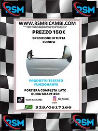 PORTIERA COMPLETA LATO GUIDA SMART 450