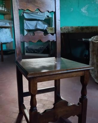 Set di 6 sedie in legno massello