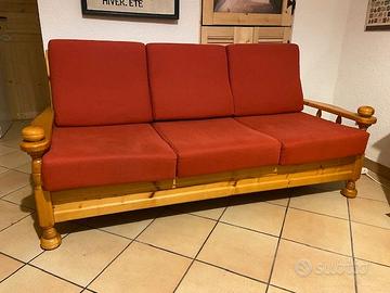 Divano tavernetta stile rustico