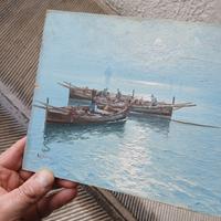 stupendo dipinto  su legno 