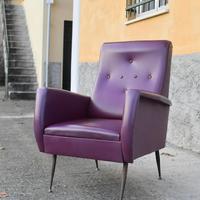 Coppia di poltrone vintage mid-century