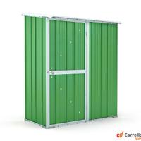 Casetta box giardino Acciaio 155x100 verde chiaro