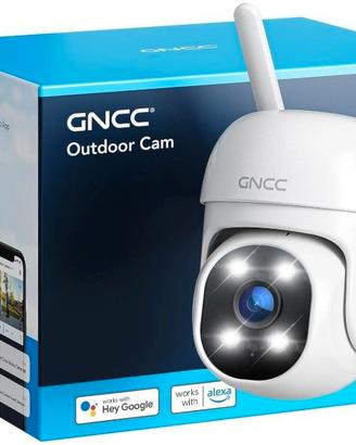 GNCC Telecamera Wi-Fi Esterno 1080P