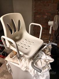 Sedia girevole per disabili vasca bagno
