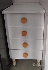 Cassettiera piccola vintage usata 