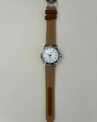 Cinturino orologio in canvas e vera pelle 20mm