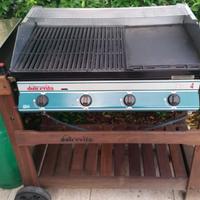 Barbecue a Gas 4 fuochi+2 fuochi per pentole