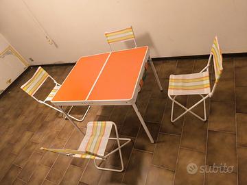 Tavolo da picnic anni 70