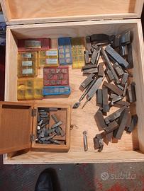 diversi  tipi  di  inserti per  tornio