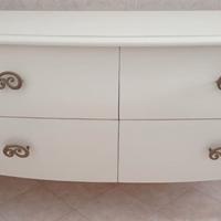 cassettiera bianca shabby chic