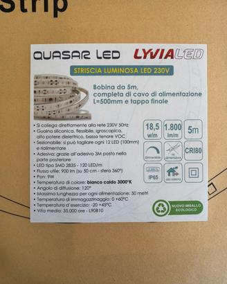 Strip led 230v luce calda
