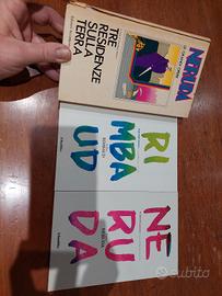 1 libro Neruda e 2 libricino di Neruda e Rimbaud