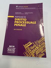 Libro manuale di diritto processo penale
