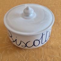 Portabiscotti in ceramica.