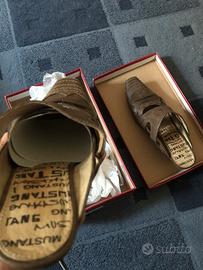 Sabot Mustang scarpe in pelle