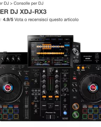 prestazioni in prestito console PIONEER DJ XDJ-RX3