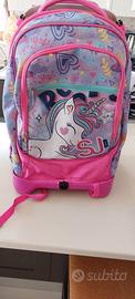 zaino SJ girls unicorno con trolley