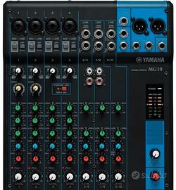 Yamaha MG10 Mixer Audio  Nero